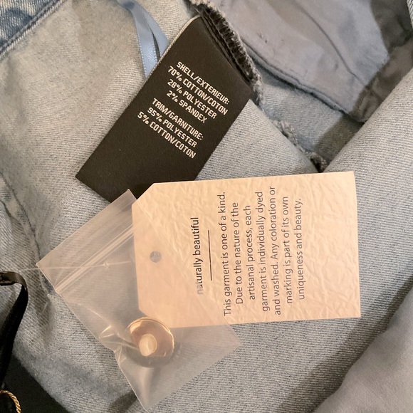 House Of Harlow 1960 Pearl Buttons Coquette Denim Vest & Skirt Cord Set SZ 6 - Picture 11 of 11